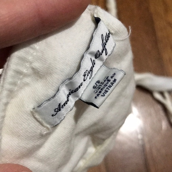 American Eagle outfitters S/P white top w/ strings - Picture 3 of 3